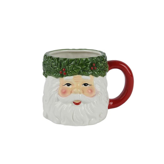 Santa Wreath Mug