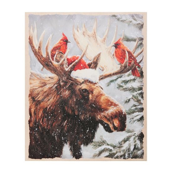 Christmas Moose Wall Art - Christmas Place
