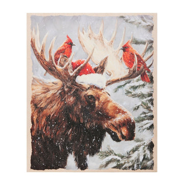 Christmas Moose Wall Art - Christmas Place