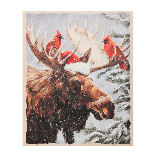 Christmas Moose Wall Art