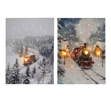 11x15Inch Train Scene - Christmas Place