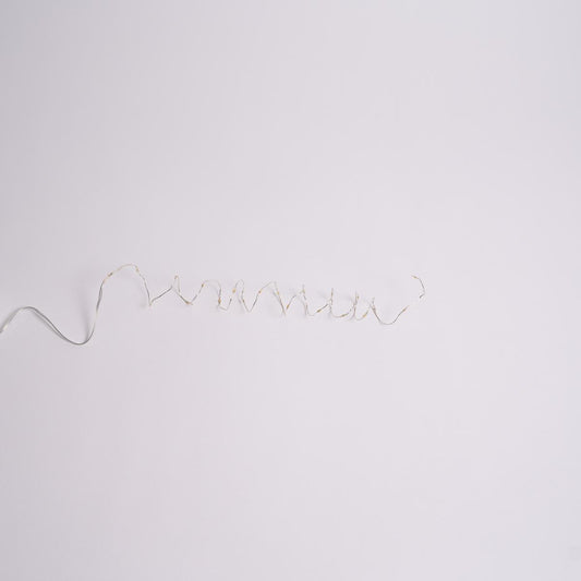 Warm White Micro Silver Wire Lights
