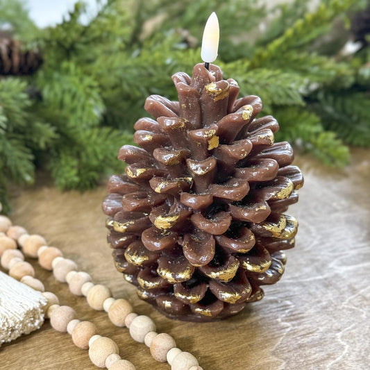 6in Pinecone Candle