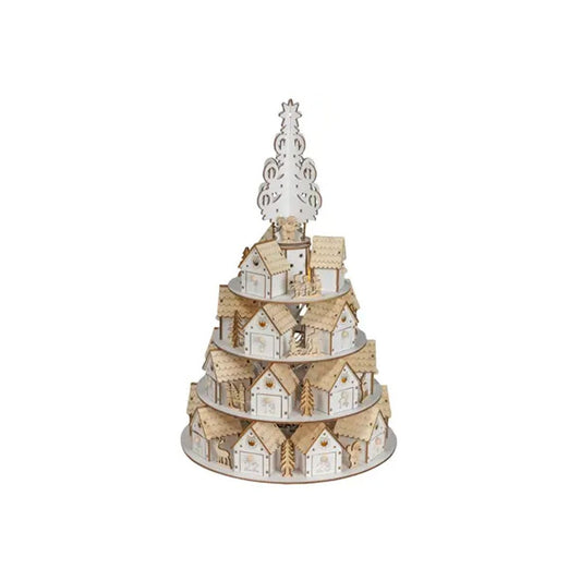LED Wood Advent Scene - Christmas Place