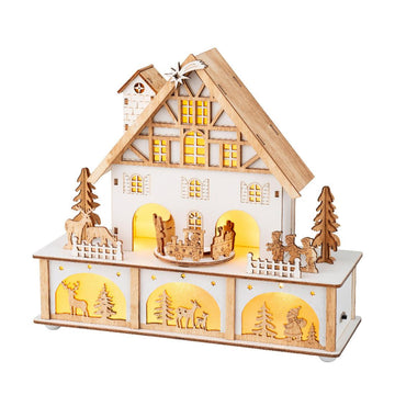 LED Wood Toy Village