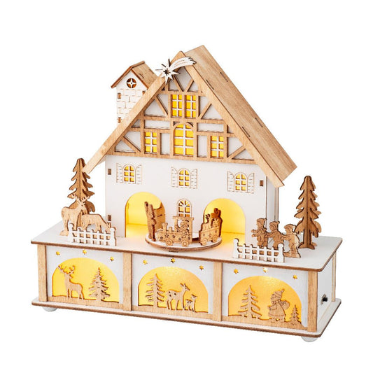 LED Wood Toy Village