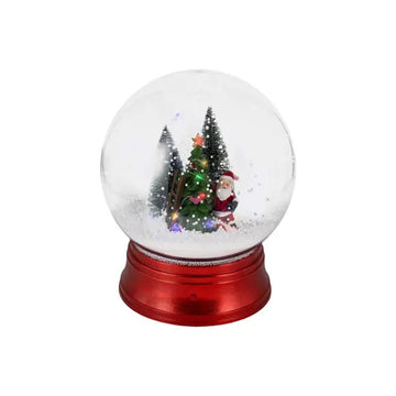 12Inch LED Santa Decorating Snow Globe - Christmas Place