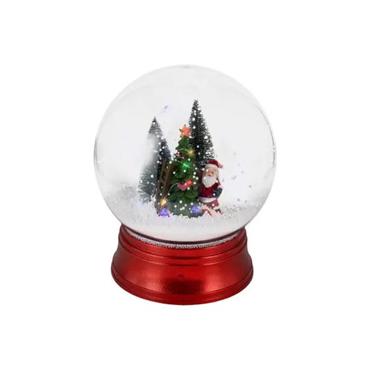 12Inch LED Santa Decorating Snow Globe