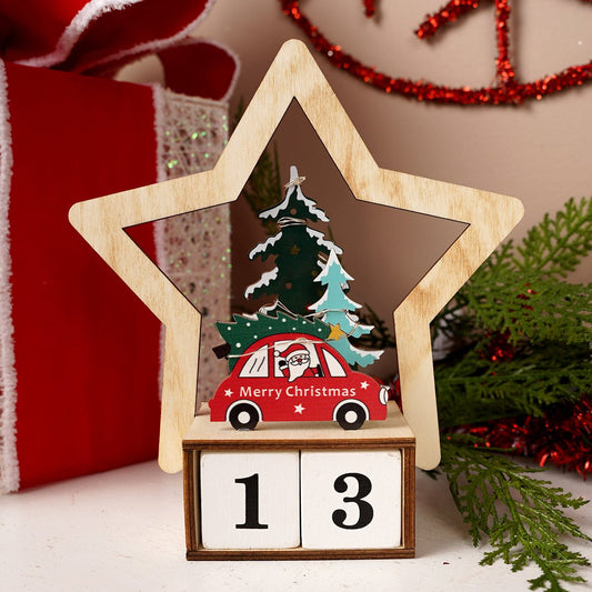 Micro LED Star Car Countdown Calendar - Christmas Place