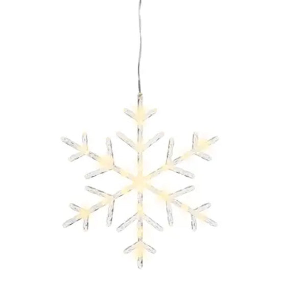 13 Inch LED Warm White Snowflake - Christmas Place