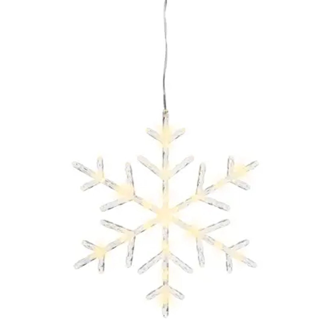 13 Inch LED Warm White Snowflake - Christmas Place