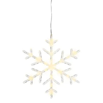 13 Inch LED Warm White Snowflake - Christmas Place