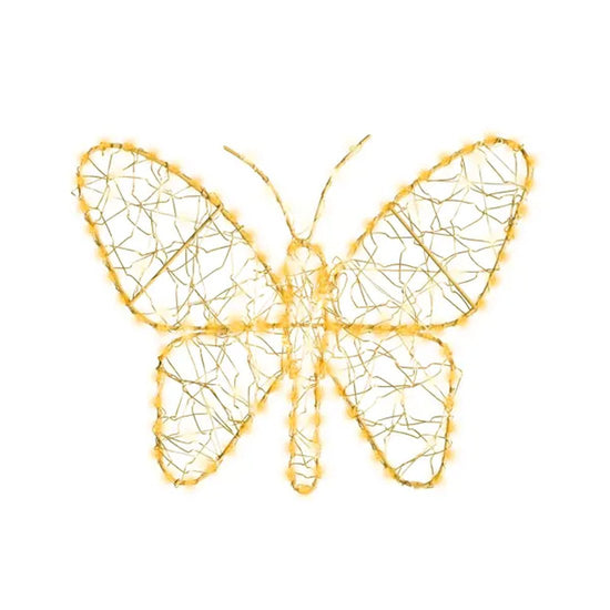 11Inch LED Gold Butterfly - Christmas Place