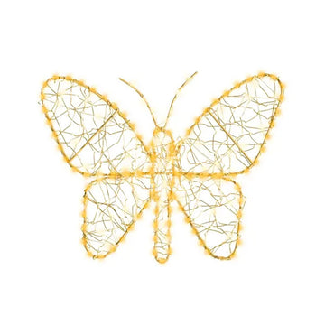 11Inch LED Gold Butterfly - Christmas Place
