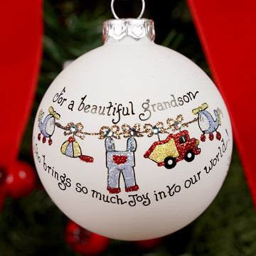 A Beautiful Grandson Christmas Ornament - Christmas Place