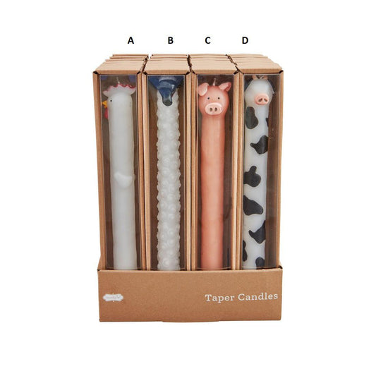 Farm Animal Taper Candle