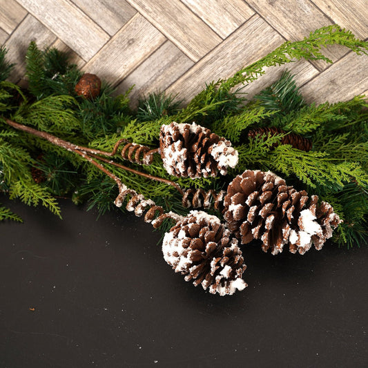 Snow Tip Large Cone - Christmas Place