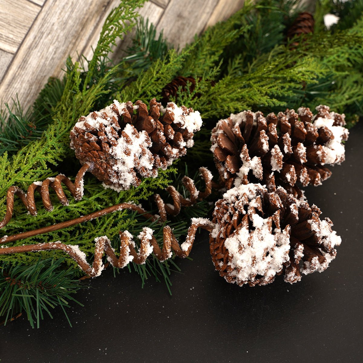 Snow Tip Large Cone - Christmas Place