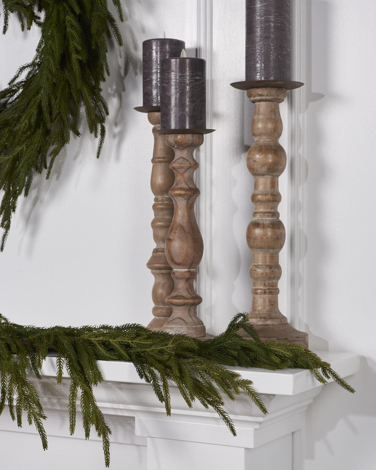 60in Natural Touch Norfolk Pine Garland - Christmas Place 60 inches long