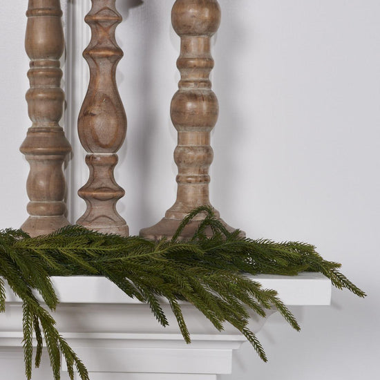 60in Natural Touch Norfolk Pine Garland - Christmas Place 60 inches long TikTok garland
