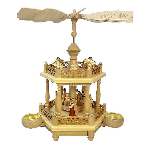 2 Tier Nativity Scene and Angel Musicians