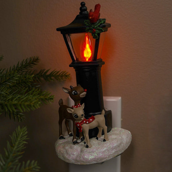 Rudolph & Clarice Flicker Night Light - Christmas Place