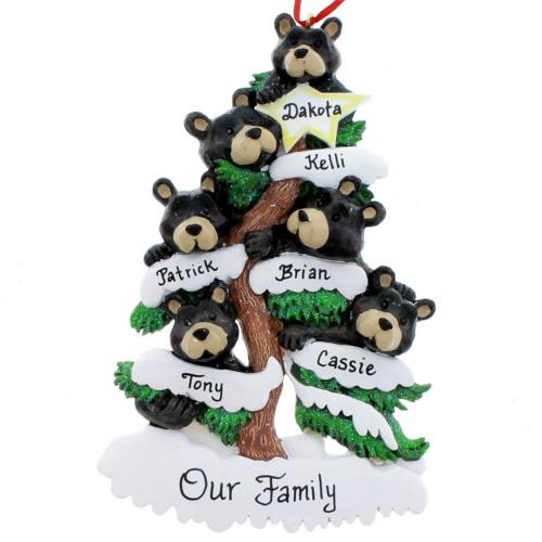 Bears on Tree Family of 6