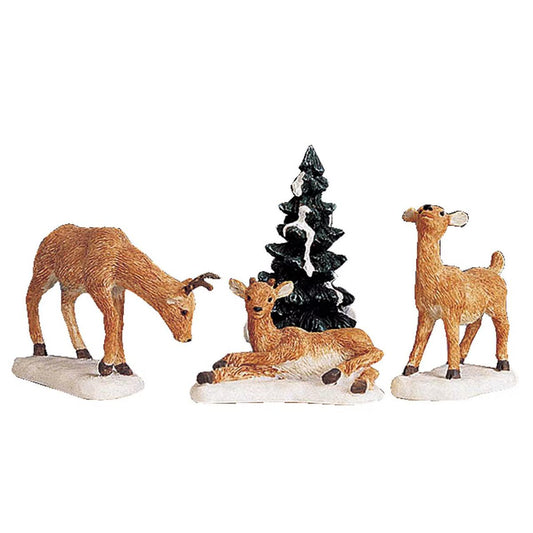 Dad And Fawns Set of 4