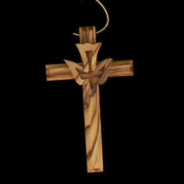 Cross with Dove Ornament