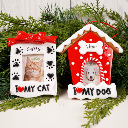Dog Cat Picture Frame Ornament