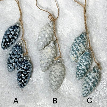 Glass Pine Cone Drop - Christmas Place
