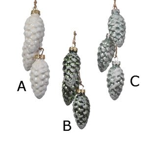 Glass Pine Cone Drop - Christmas Place