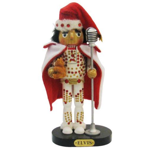 Elvis In White Suit Nutcracker