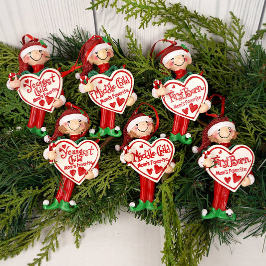 Mom's Favorite Girl and Boy Ornament - Christmas Place