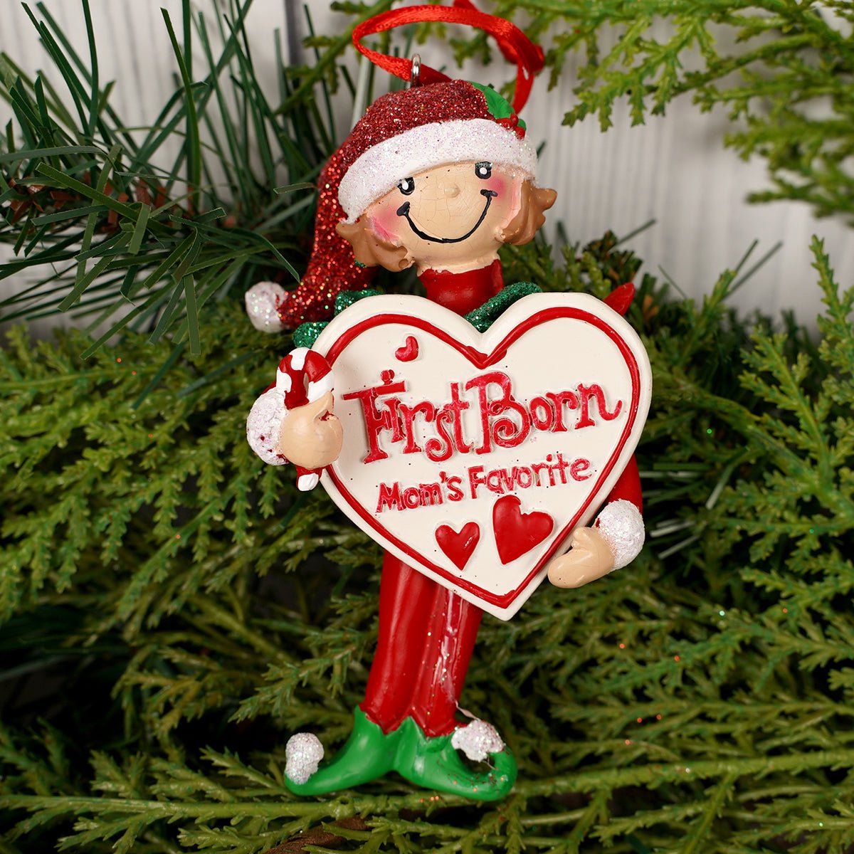 Mom's Favorite Girl and Boy Ornament - Christmas Place