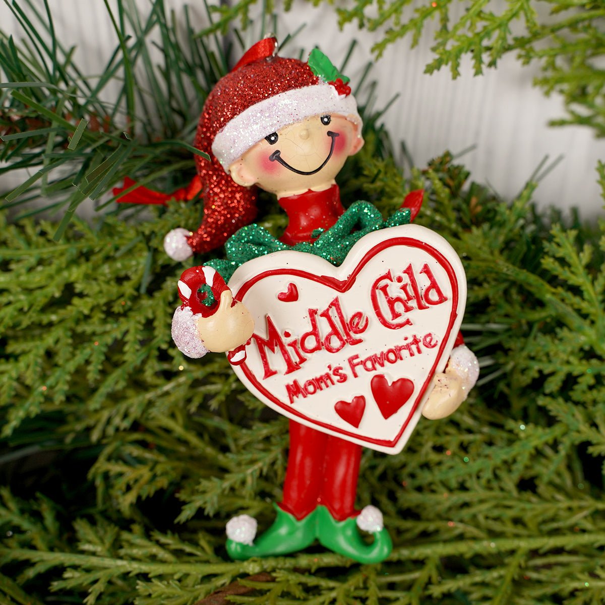 Mom's Favorite Girl and Boy Ornament - Christmas Place