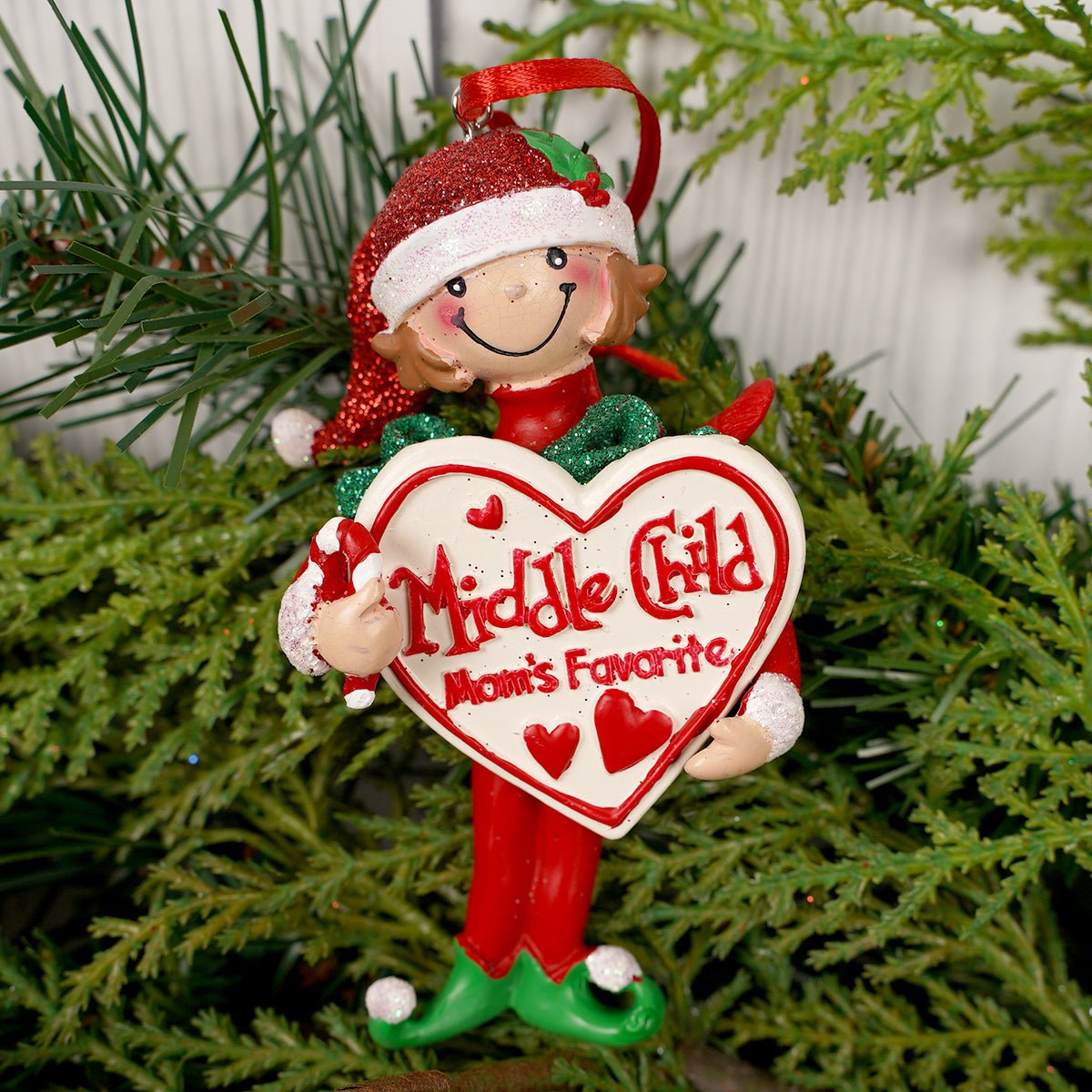 Mom's Favorite Girl and Boy Ornament - Christmas Place