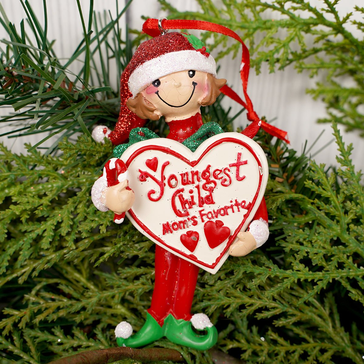 Mom's Favorite Girl and Boy Ornament - Christmas Place