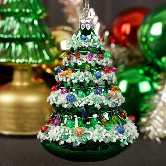 Christmas Tree Glass Ornament Noble Gems - Christmas Place