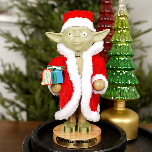 Star Wars™ Yoda In Santa Robe Nutcracker - Christmas Place