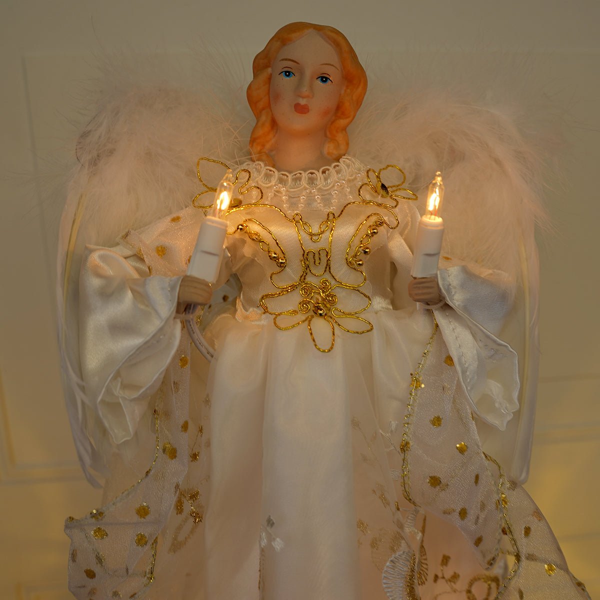 Kurt Adler Gold Angel Tree Topper - Christmas Place