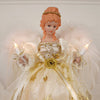 Ivory and Gold Angel Lighted Tree Topper - Christmas Place