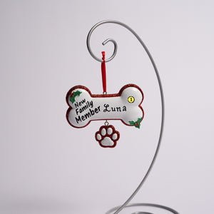 New Family Member Dog Bone - Christmas Place