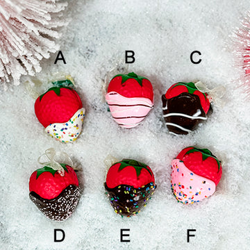 Chocolate Covered Strawberry Ornament