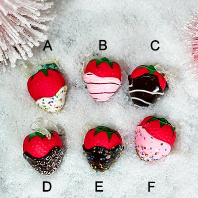 Chocolate Covered Strawberry Ornament - Christmas Place