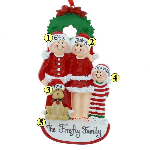 Christmas Eve Family of 3 with Dog