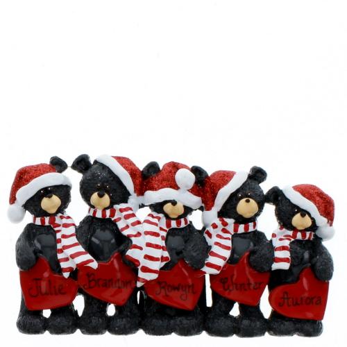 Bear Hearts Family of 5