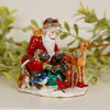 Santa and Animals Hand Painted Trinket Box - Christmas Place