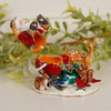 Santa and Animals Hand Painted Trinket Box - Christmas Place