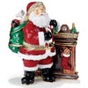 Classic Santa Claus and Hearth Trinket Box - Christmas Place